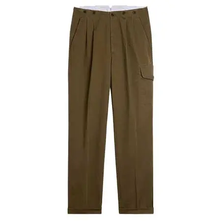 dunhill(ダンヒル) コットンサティーン ダブルプリーツ ストラップバック カーゴチノ DU26RM950T5102