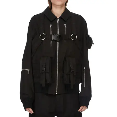 Rick Owens(リックオウエンス) テンプル ブリクサ カーゴボンバー ブラックサプライキャンバス
