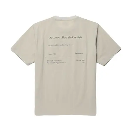 Snow Peak(スノーピーク) Root Woven Patch S/S T-Shirt GS-S26MMRTS82