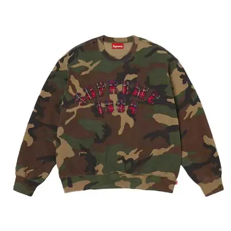 Supreme(シュプリーム) Plaid Arc Crewneck