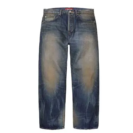 Supreme(シュプリーム) Distressed Loose Fit Selvedge Jean