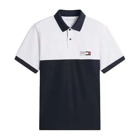 TOMMY HILFIGER(トミーヒルフィガー) カラーブロックショートスリーブポロシャツ XSYMA602
