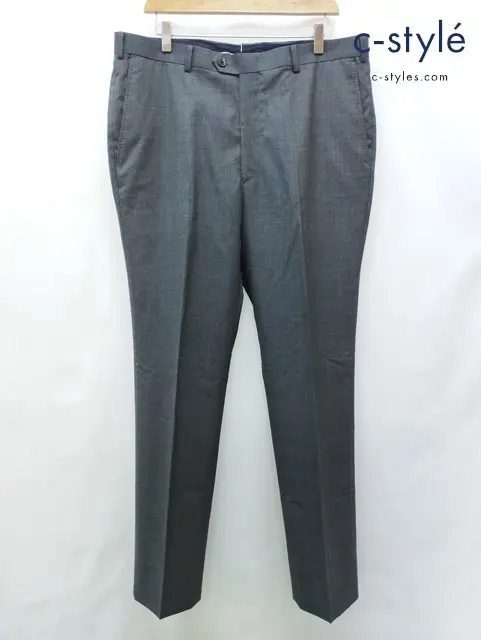 Papas パパス パンツ XL ダークグレー 日本製 スラックス D045DFP 001