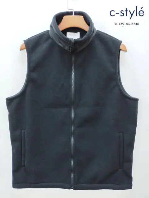 FLISTFIA フリストフィア フリースベスト 2 ブラック 日本製 Fleece Vest VF01016
