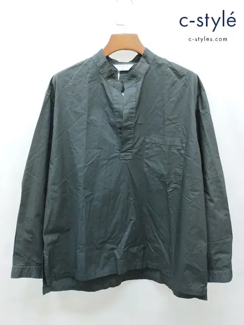 STILL BY HAND スティルバイハンド シャツ 48 ダークグリーン系 長袖 Garment-dye over shirt SH03251