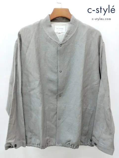 STILL BY HAND スティルバイハンド ジャケット 48 グレー inen Wool Mix Blouson BL05243