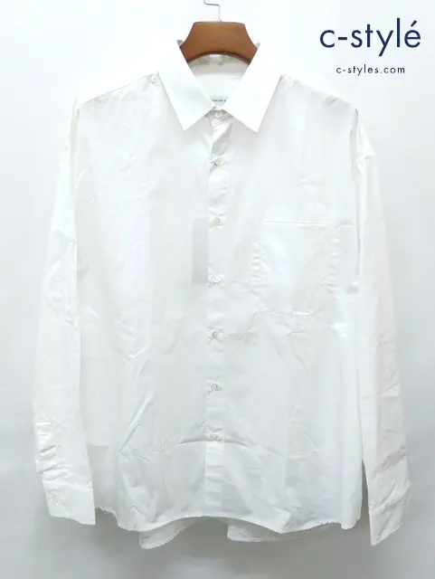 EEL Products イールプロダクツ シャツ L ホワイト SACK SHIRTS E-24462 日本製 綿100%