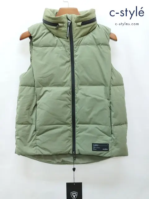 nobis ノビス ダウンベスト S カーキ ZZFGT0723 レディース