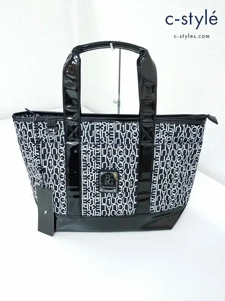 1piu1uguale3 ウノピュウノウグァーレトレ GOLF TOTE BAG トートバッグ F ブラック×ホワイト MIDDLE MRG357