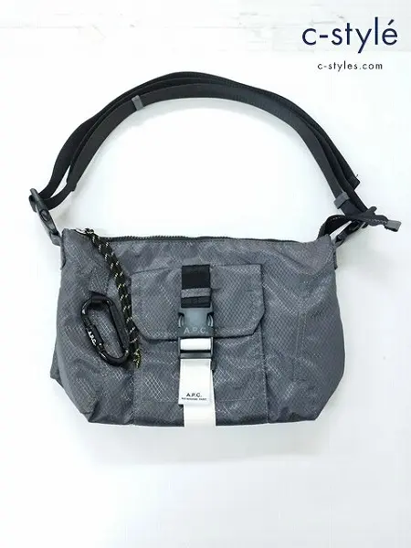 A.P.C. アーペーセー BESACE TREK ショルダーバッグ グレー