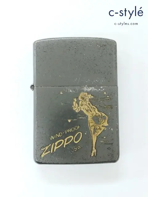 ZIPPO ジッポー オイルライター Windy Girl ウィンディガール ブラック系 ’87