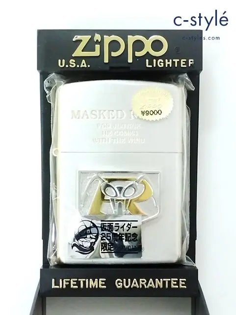 ZIPPO ジッポー オイルライター 仮面ライダー25周年記念 立花レーシングチームエンブレム シルバー ’96