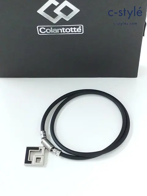 Colantotte コラントッテ TAO NECKLACE AURA シルバー×ブラック 磁気ネックレス