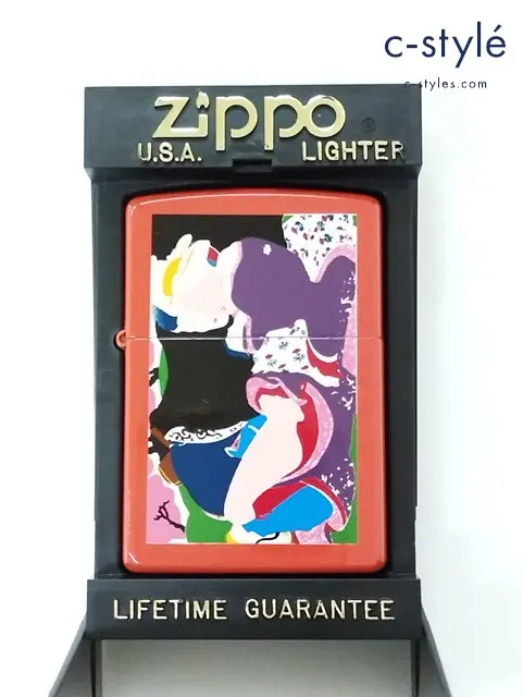 ZIPPO ジッポー オイルライター 浮世絵2 漆塗り 横尾忠則 オレンジ系 ’98