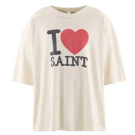 セントマイケル(SAINT Mxxxxxx) SS T-SHIRT/FOOTBALL / WHT