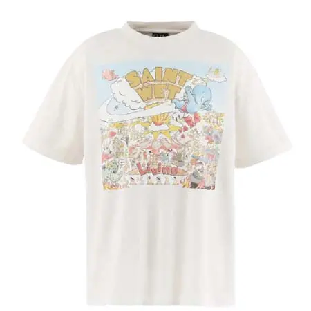 セントマイケル(SAINT Mxxxxxx) SS T-SHIRT/SAINT WET / WHT