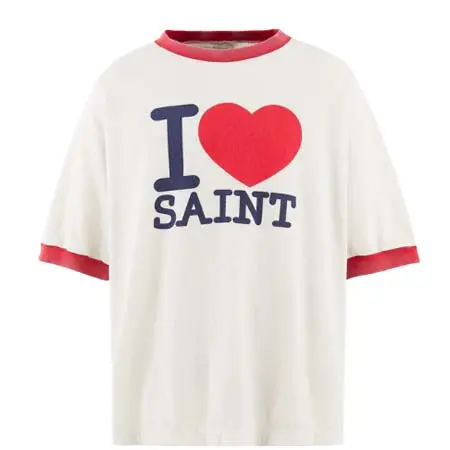 セントマイケル(SAINT Mxxxxxx) SS T-SHIRT/I LOVE SAINT / WHT