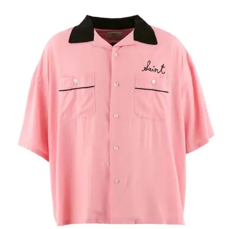 セントマイケル(SAINT Mxxxxxx) BOWLING SHIRT/TRUMP / PNK
