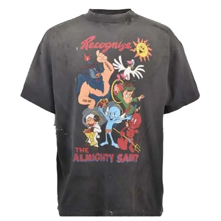セントマイケル(SAINT Mxxxxxx) SS T-SHIRT/ALMITHY SAINT / BLK