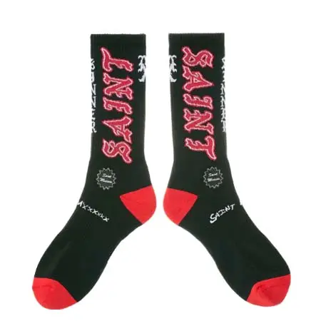 セントマイケル(SAINT Mxxxxxx) SOCKS/SAINT / BLK/RED