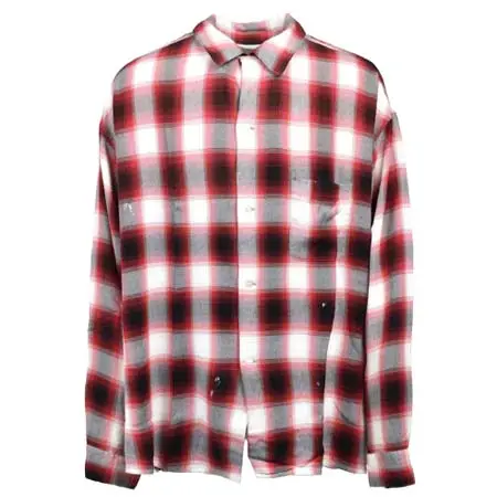 セントマイケル(SAINT Mxxxxxx) RAYON SHIRT/CHECK / RED