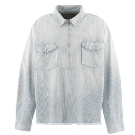 セントマイケル(SAINT Mxxxxxx) HICKORY SHIRT/STRIPE / WHT