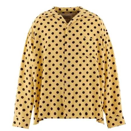 セントマイケル(SAINT Mxxxxxx) RAYON SHIRT/DOT / YEL
