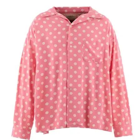 セントマイケル(SAINT Mxxxxxx) RAYON SHIRT/DOT / PNK