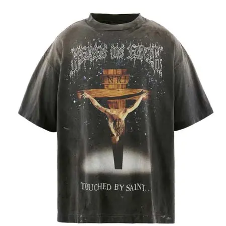 セントマイケル(SAINT Mxxxxxx) SS T-SHIRT/JESUS / BLK
