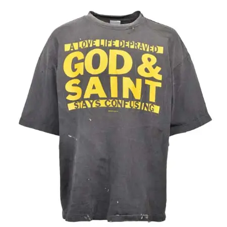 セントマイケル(SAINT Mxxxxxx) SS T-SHIRT/GOD SAINT / BLK