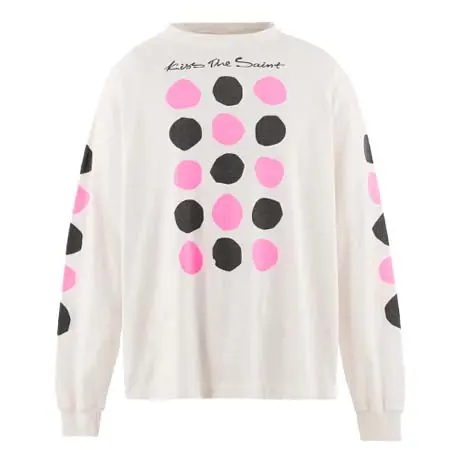 セントマイケル(SAINT Mxxxxxx) LS T-SHIRT/DOT / WHT