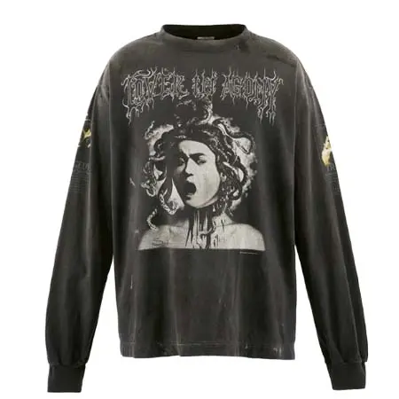 セントマイケル(SAINT Mxxxxxx) LS T-SHIRT/MEDUSA / BLK