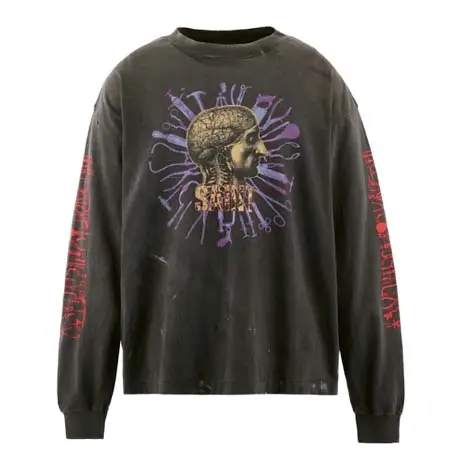 セントマイケル(SAINT Mxxxxxx) LS T-SHIRT/HEAD / BLK