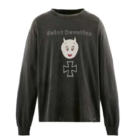 セントマイケル(SAINT Mxxxxxx) LS T-SHIRT/SAINT DEVOTION / BLK