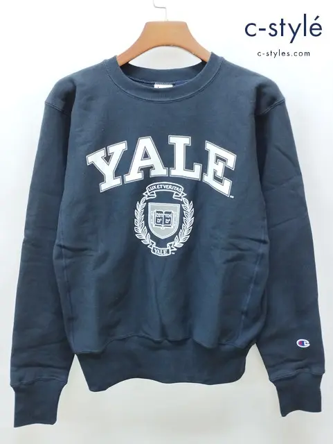 Champion チャンピオン YALE UNIVERSITY リバースウィーブ スウェットシャツ L ネイビー C5-U006