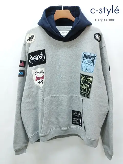 AMBUSH AFTER HOODED SWEATSHIRT パーカー L グレー BMBB030F23FLE001