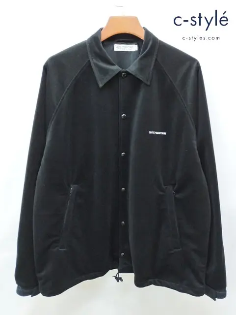 COOTIE PRODUCTIONS クーティープロダクションズ Polyester Corduroy コーチジャケット M ブラック