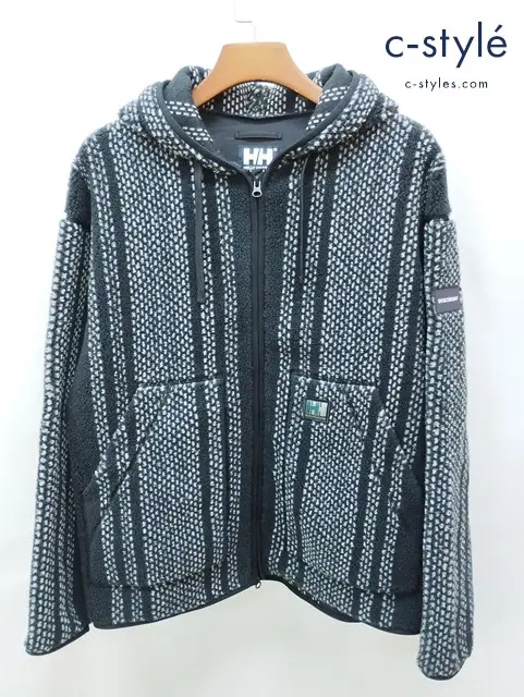 DESCENDANT×HELLY HANSEN ディセンダント×ヘリーハンセン フリース ジャケット L ブラック系