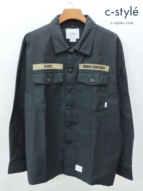 WTAPS ダブルタップス ミリタリージャケット 03 ブラック 202BRDT-SHM01 BUDS