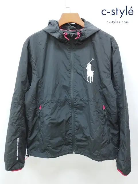 POLO RALPH LAUREN ポロラルフローレン ビッグポニーナイロンジャケット LG ブラック 710788534001