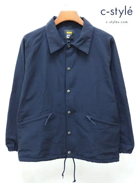 BLUCO ブルコ 60/40 CHIN STRAP COACH JACKET コーチジャケット M ネイビー 151-31-041