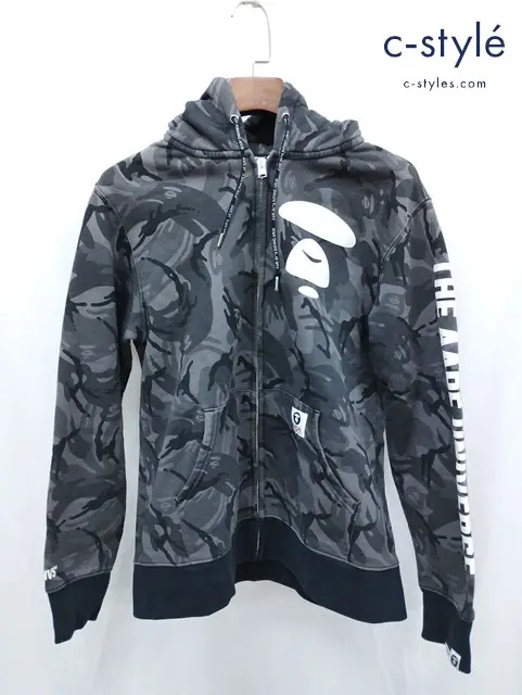 Aape by A BATHING APE エーエイプバイアベイシングエイプ ジップパーカー XL グレー系 カモ