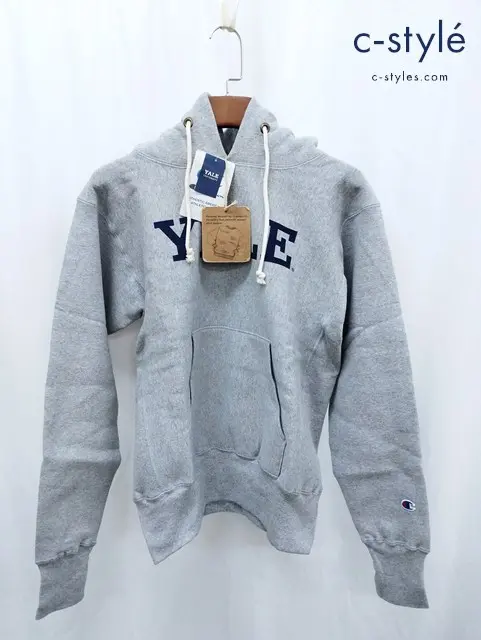 Champion チャンピオン YALE UNIVERSITY リバースウィーブ プルオーバーパーカー L グレー C5-Q105