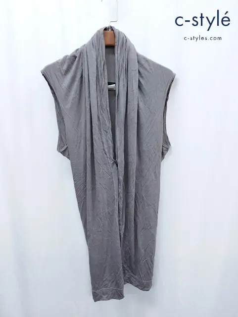 JULIUS ユリウス ノースリーブ カーディガン 2 グレー系 neurbanvolker RAYON JERSEY
