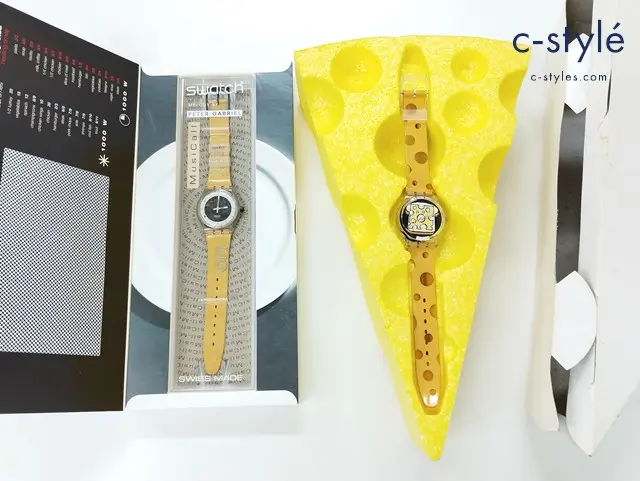 swatch スウォッチ 腕時計 クリア×イエロー Cheesy Toast GK304 TIME TO COOK SLK114
