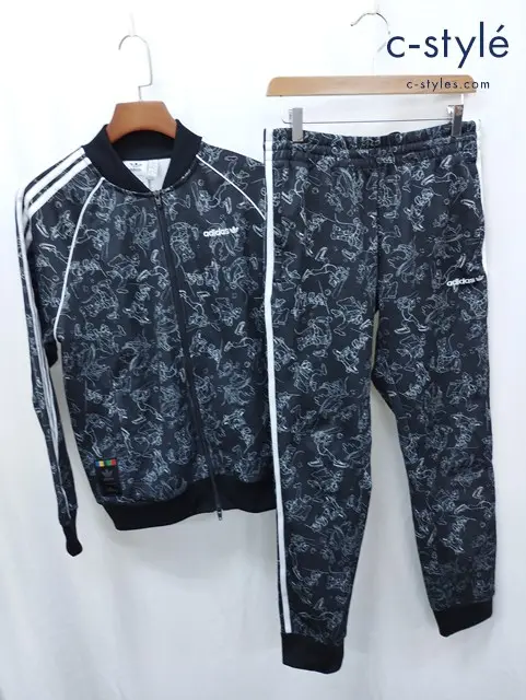 adidas×Disney アディダス×ディズニー ジャケット XO パンツ L ブラック系 グーフィー スーパースター