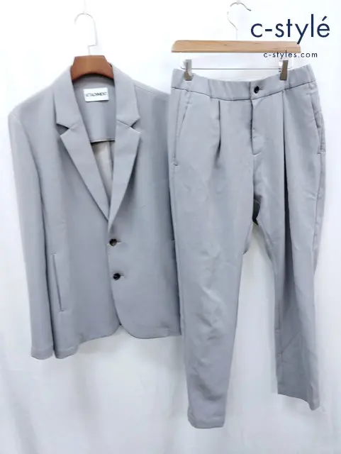 ATTACHMENT アタッチメント PE STRETCH DOUBLE CLOTH セットアップ ジャケット パンツ 3 グレー系