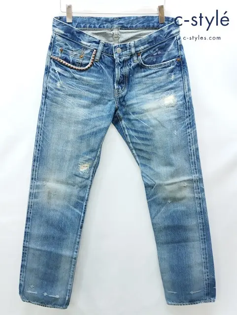 HYSTERIC GLAMOUR ヒステリックグラマー COWBOY スタッズデニムパンツ 30 インディゴ 0201AP12