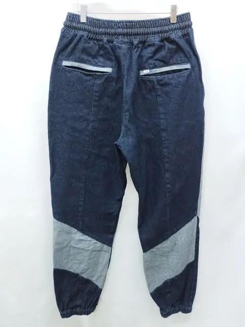 SAPEur サプール DENIM TRACK PANTS デニムパンツ XXL インディゴの