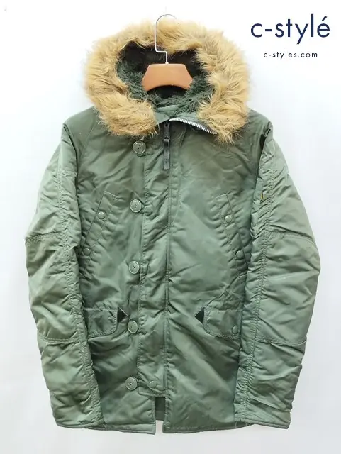 ALPHA INDUSTRIES アルファインダストリーズ フライトジャケット S カーキ N-3B FLIGHT JACKET 20094-221